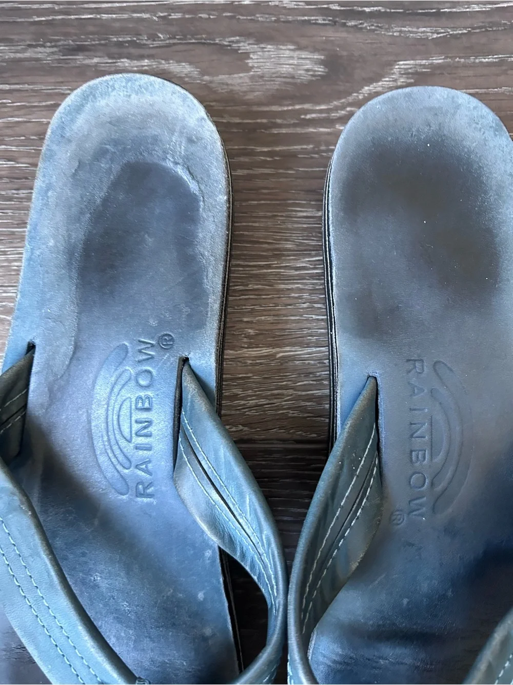 Rainbow Blue Flip Flop Sandals Size 10 - Picture 2 of 10
